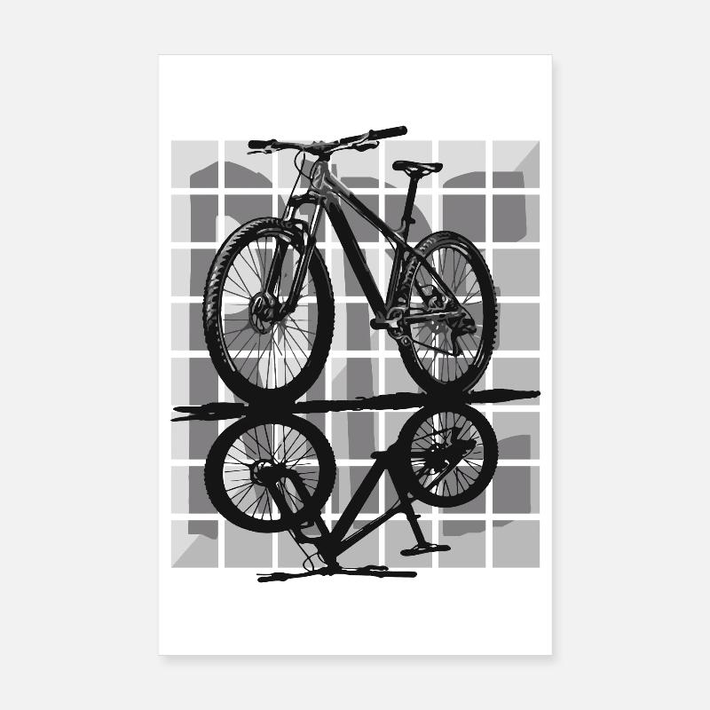 Minimalisme et contrôle – VTT semi-rigide Poster 20 x 30 cm