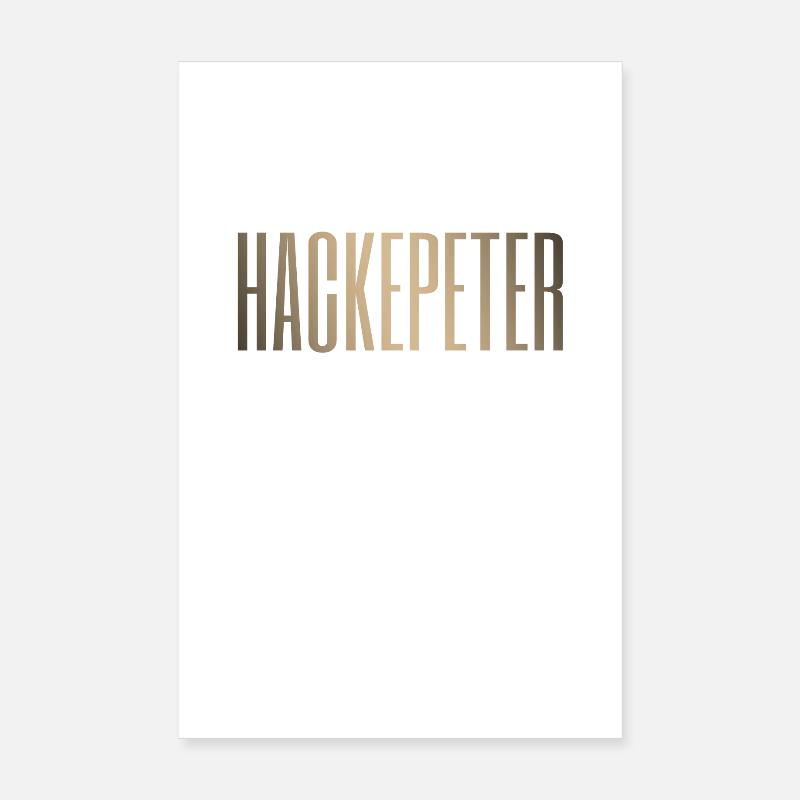 Hackepeter Mettbrötchen Mettigel Fleischesser Mett Poster 20x30 cm