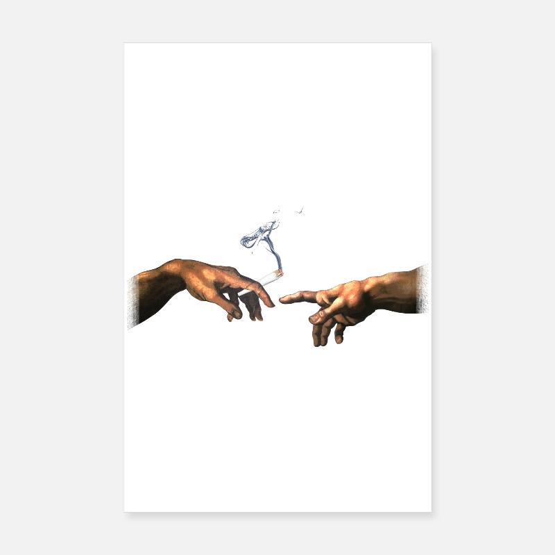 MichelAngelo a créé Adam Joint Cannabis Poster 20 x 30 cm