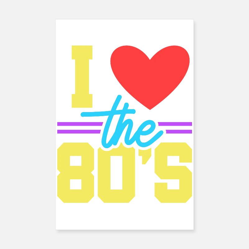 80s Poster 8" x 12" (20x30 cm)