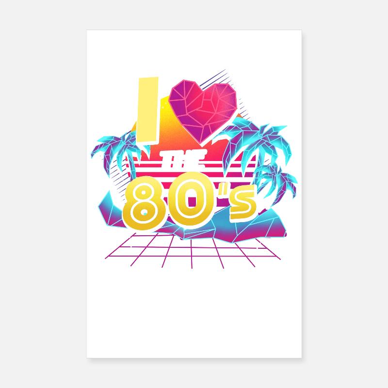 80er Achtziger Poster 20x30 cm