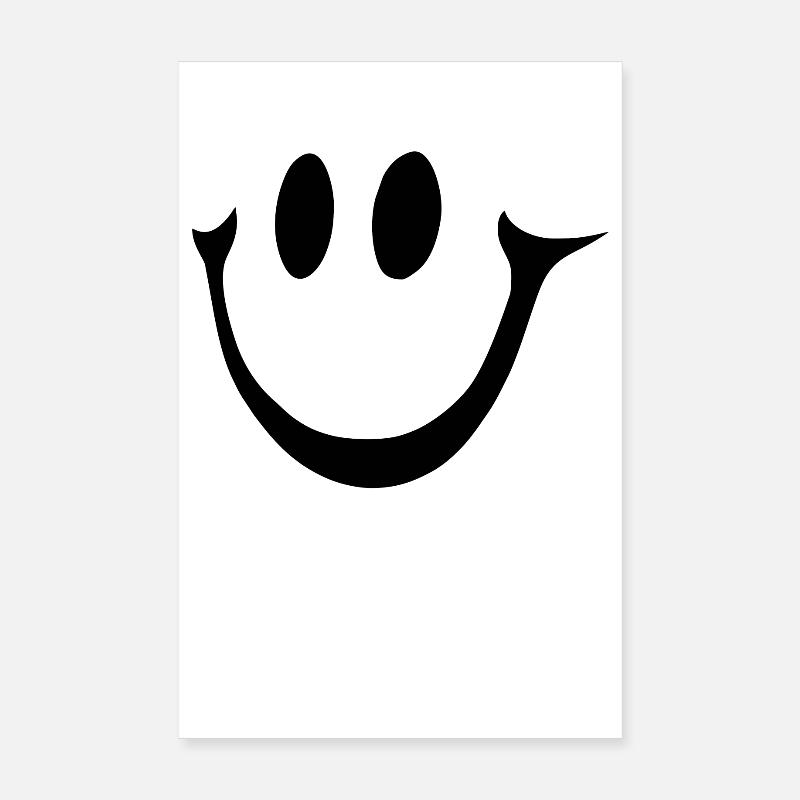 Smiling Face Simple Smile Design Poster 8" x 12" (20x30 cm)