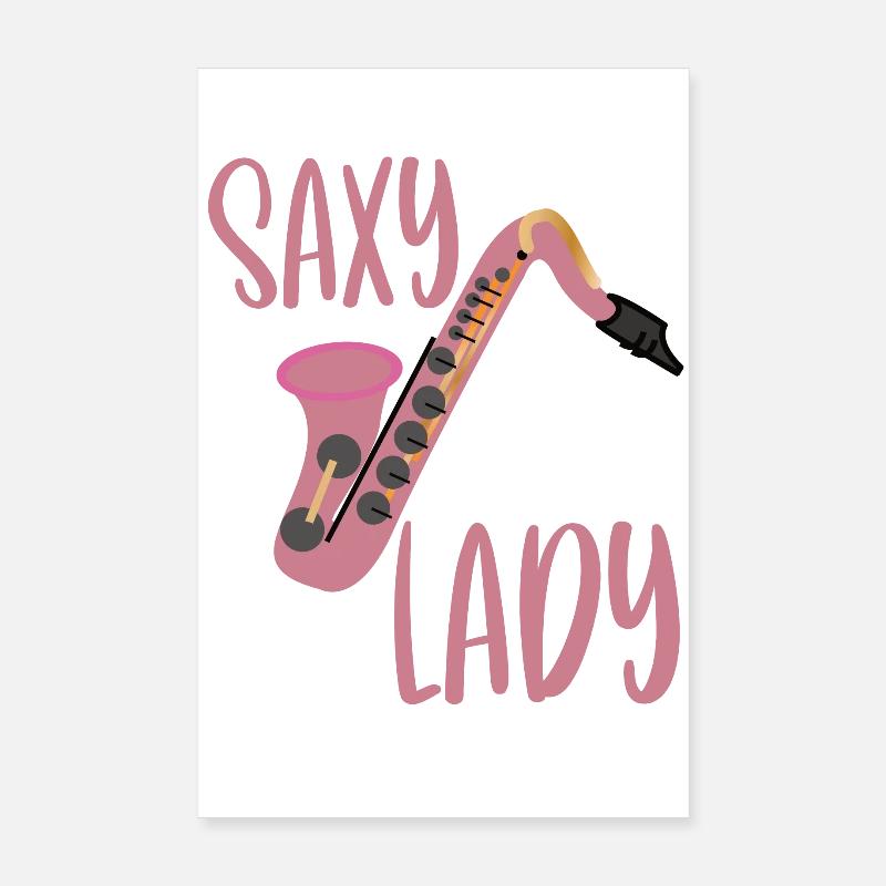 Saxophon Saxophonist Saxofon Saxy Lady Poster 20x30 cm