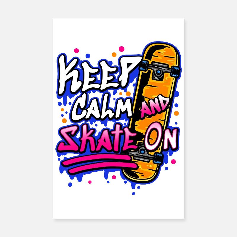 Skateboarder Skateboard Poster 8" x 12" (20x30 cm)