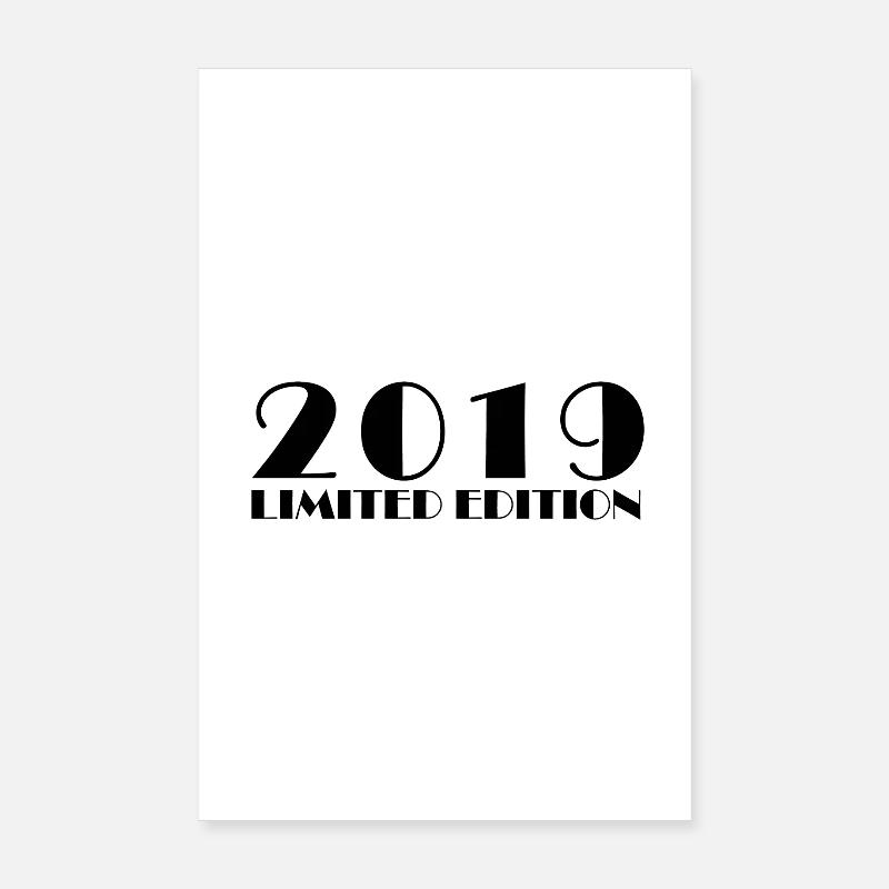 Typographie édition limitée 2019 Poster 20 x 30 cm