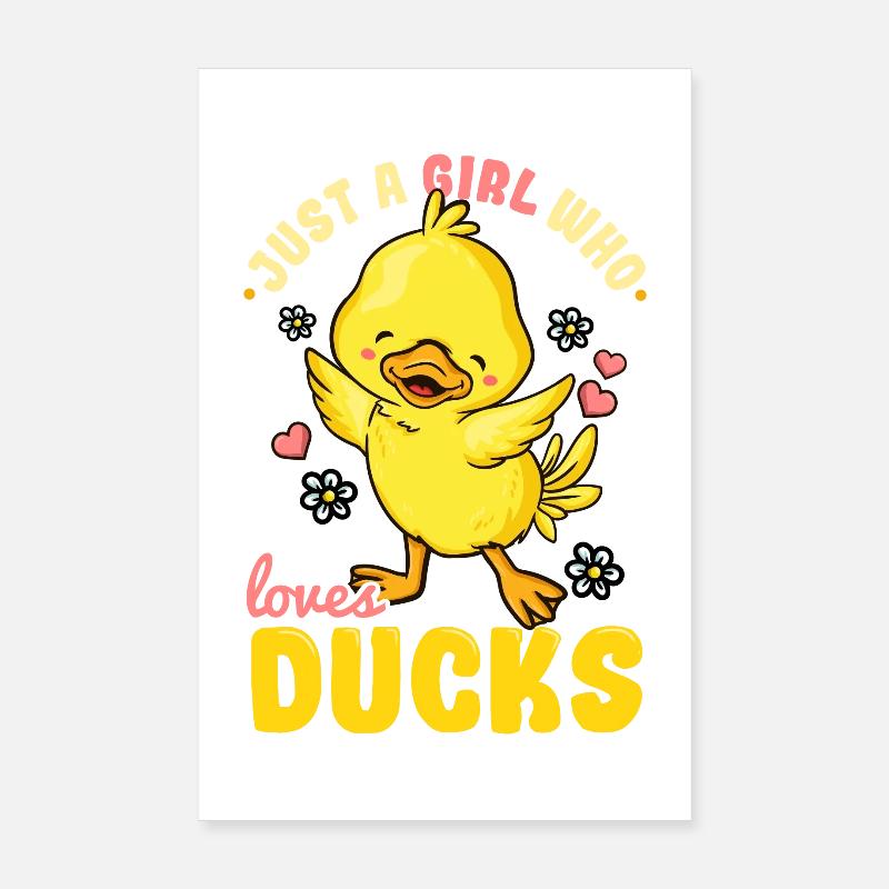 Duck Duck Lover Poster 8" x 12" (20x30 cm)
