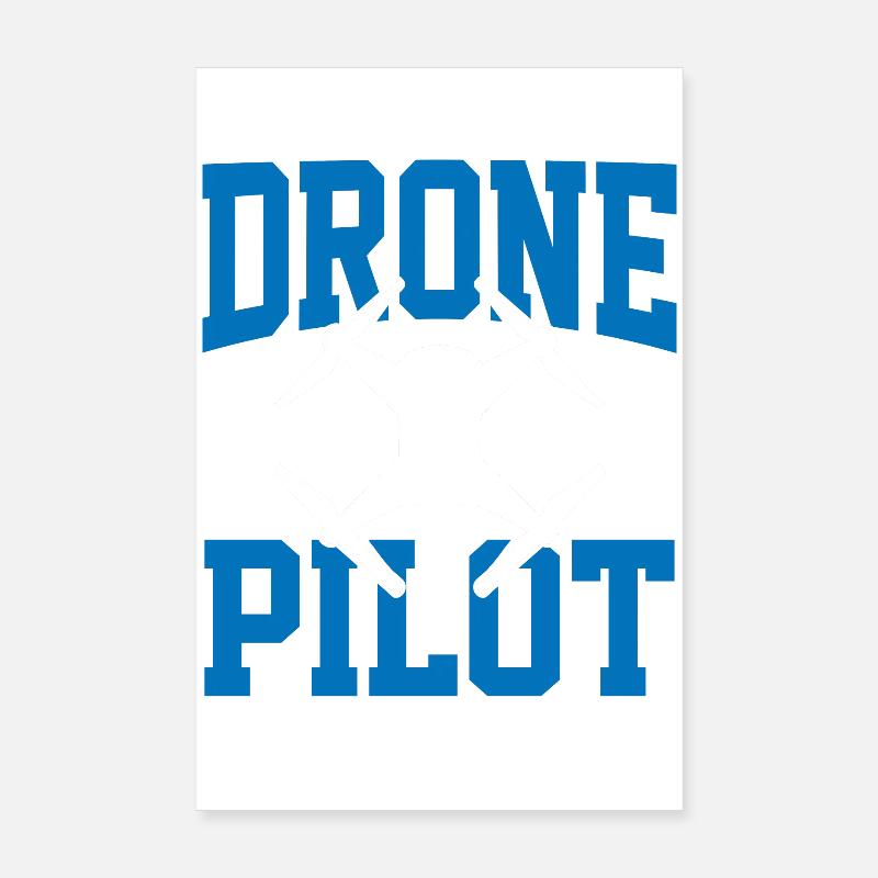 Pilote de drone Poster 20 x 30 cm
