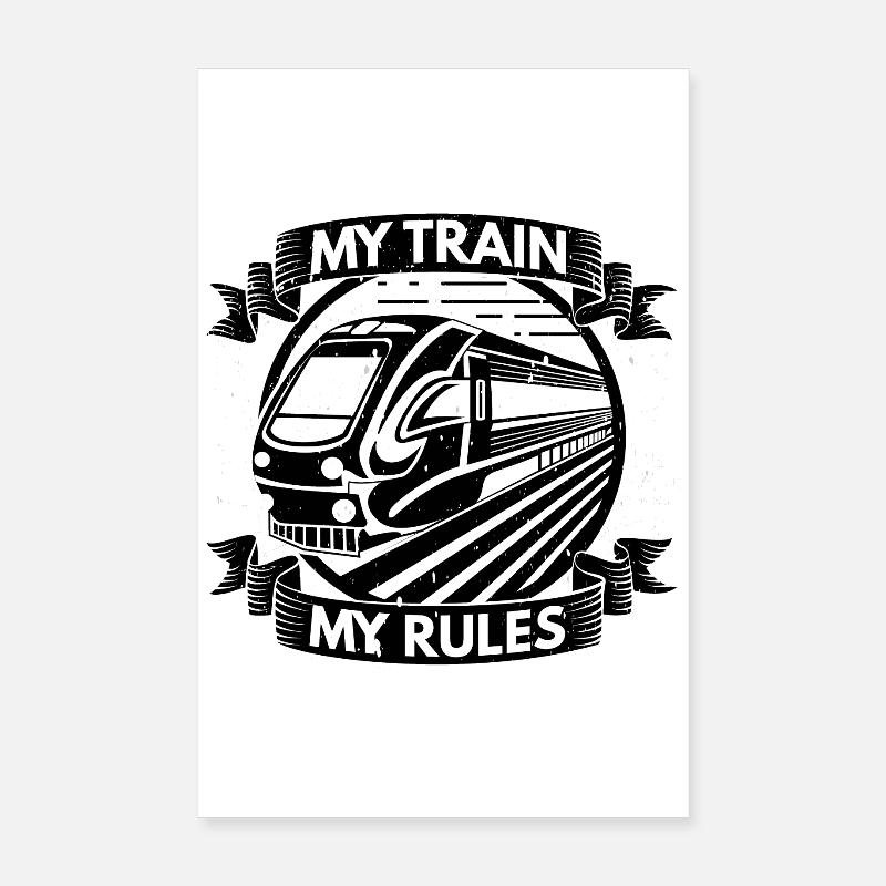 Mon train mes règles Poster 20 x 30 cm
