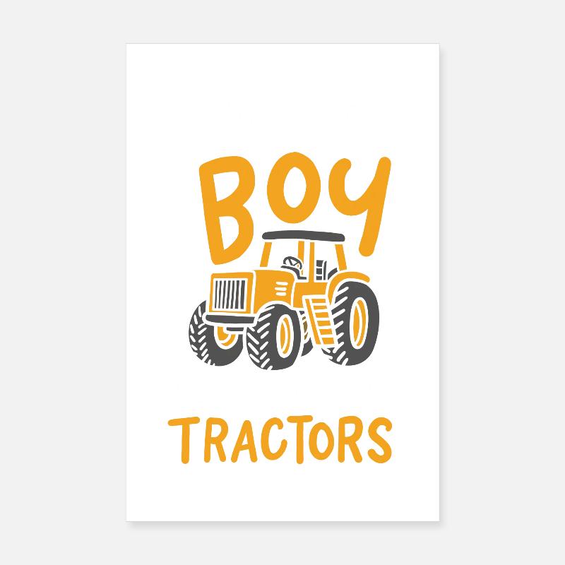 Tractors Tractor Poster 8" x 12" (20x30 cm)
