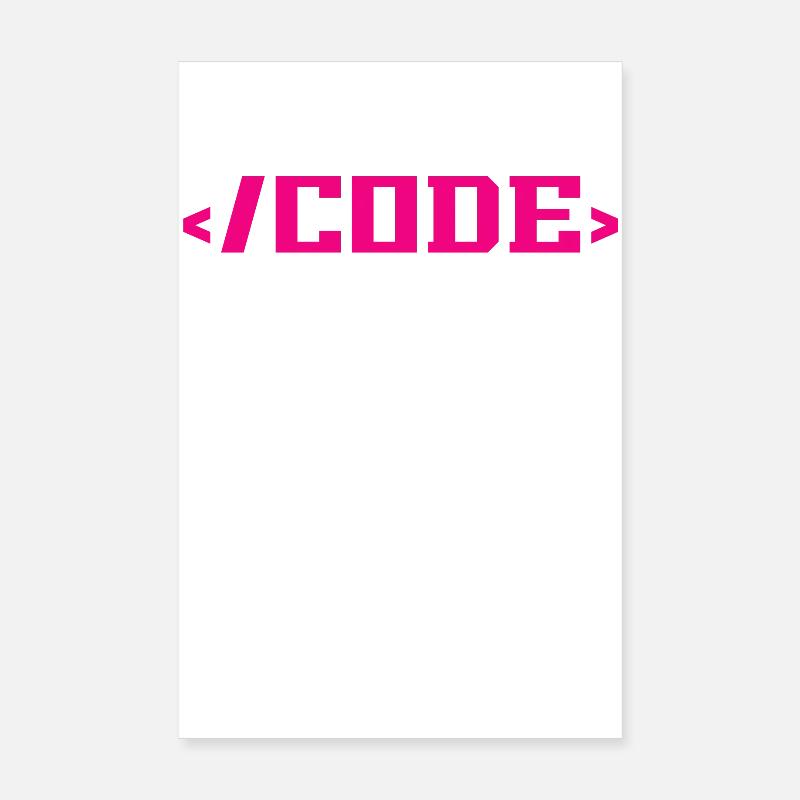 Codierung Programmierung Informatik Poster 20x30 cm