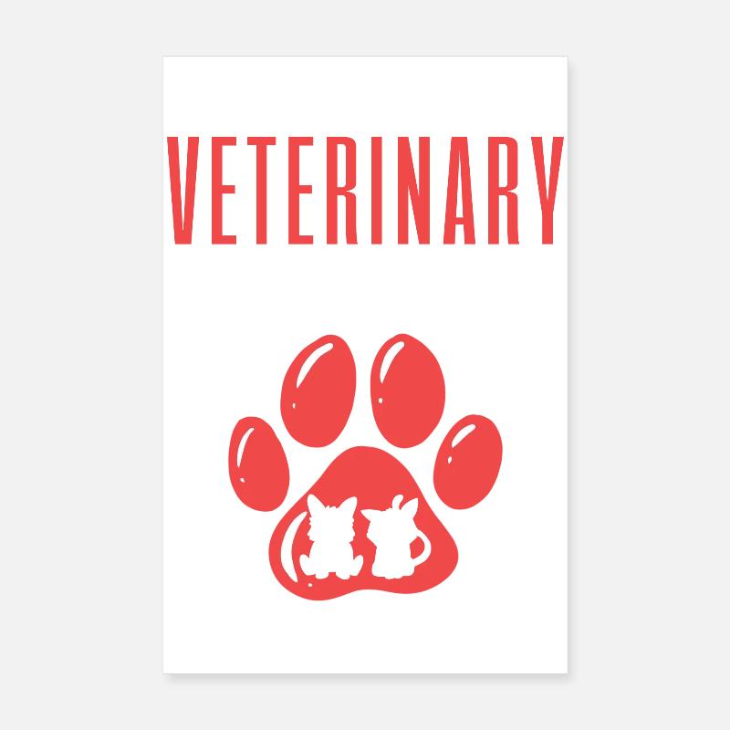 Assistant vétérinaire Vet Tech Poster 20 x 30 cm