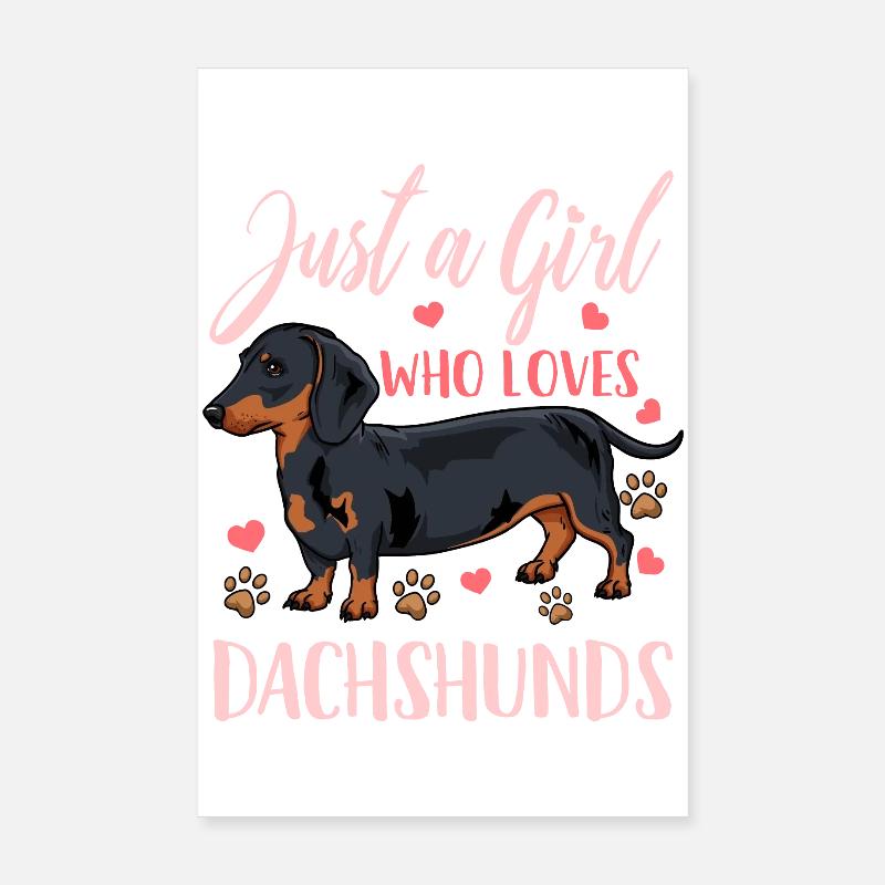 Dackel Dachshund Poster 8" x 12" (20x30 cm)