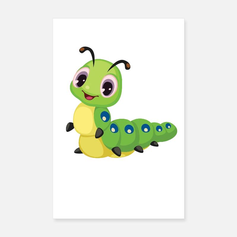 Children's caterpillar Poster 8" x 12" (20x30 cm)