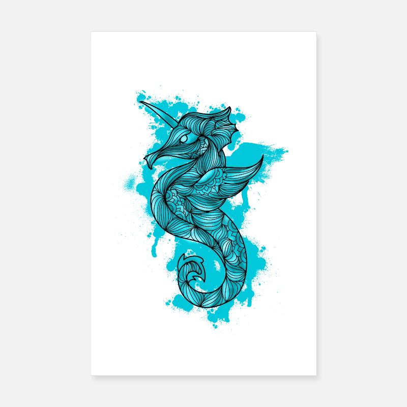 Seepferd Poster 20x30 cm