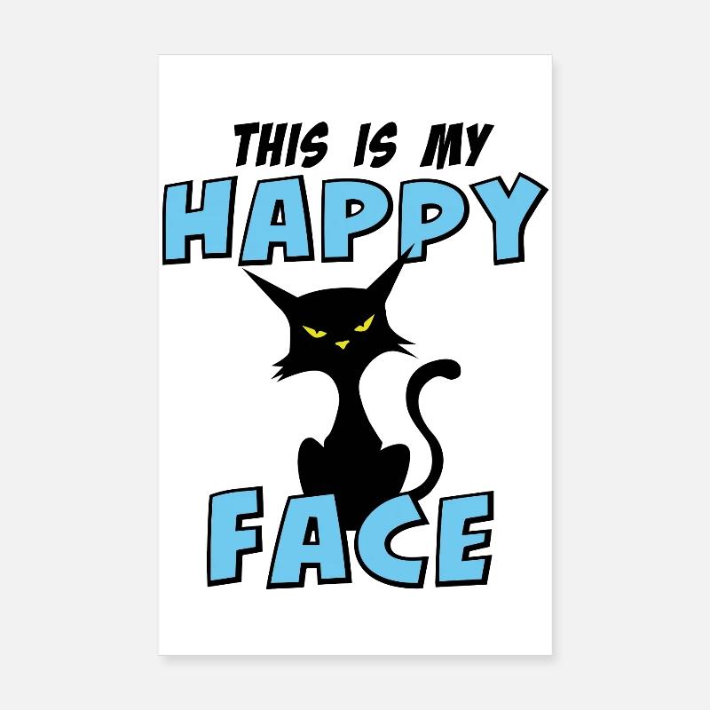 Chat chats drôles Poster 20 x 30 cm