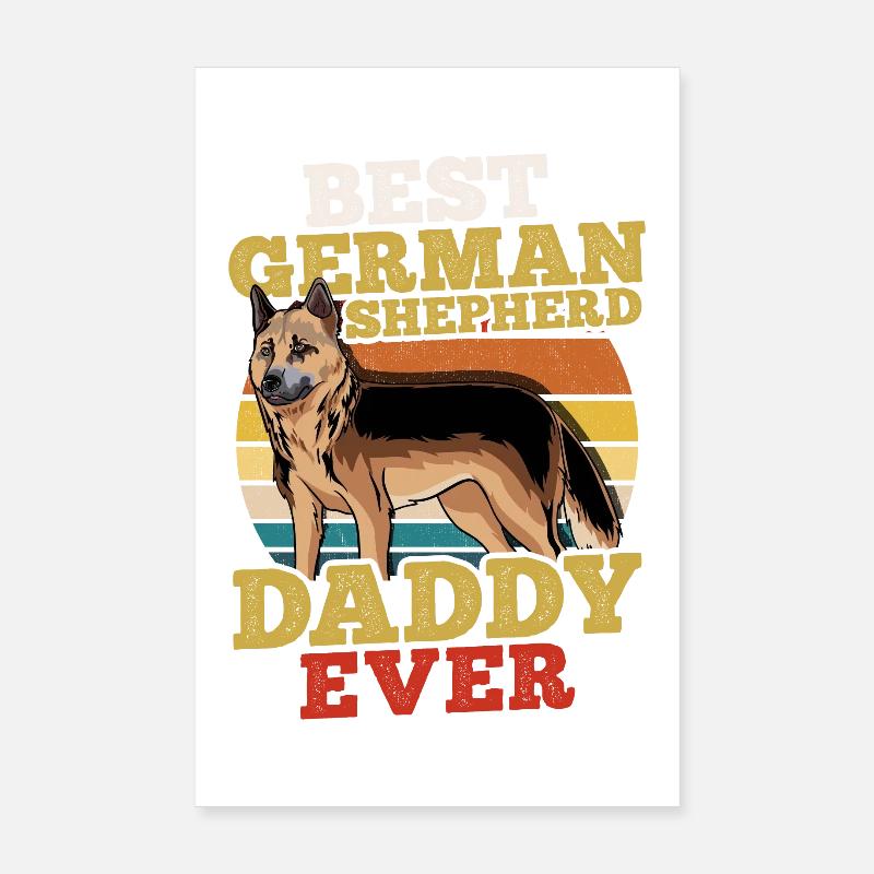 German Shepherd Poster 8" x 12" (20x30 cm)
