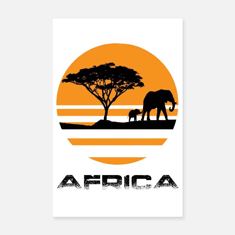 Afrique Poster 20 x 30 cm