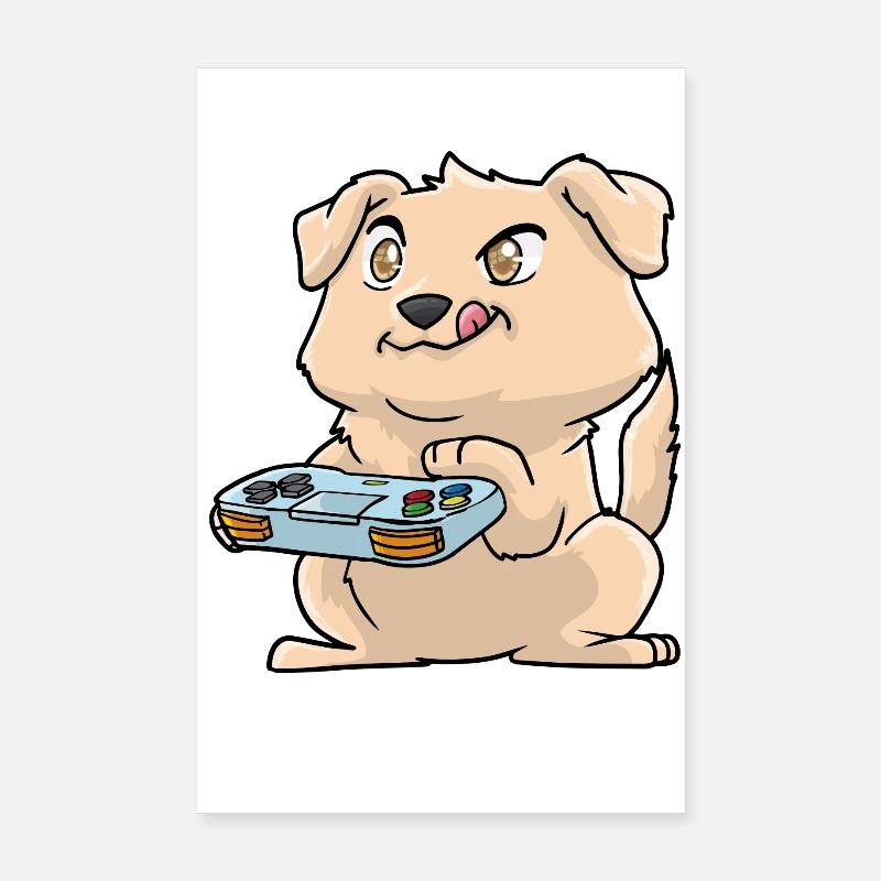 Labrador Kawaii Poster 20x30 cm