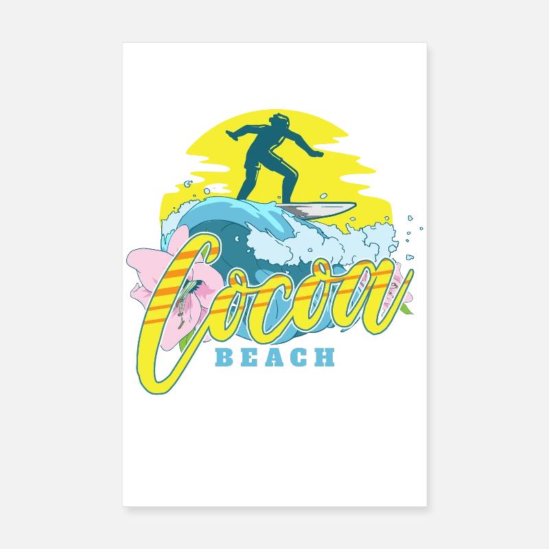 Cocoa Beach Poster 8" x 12" (20x30 cm)