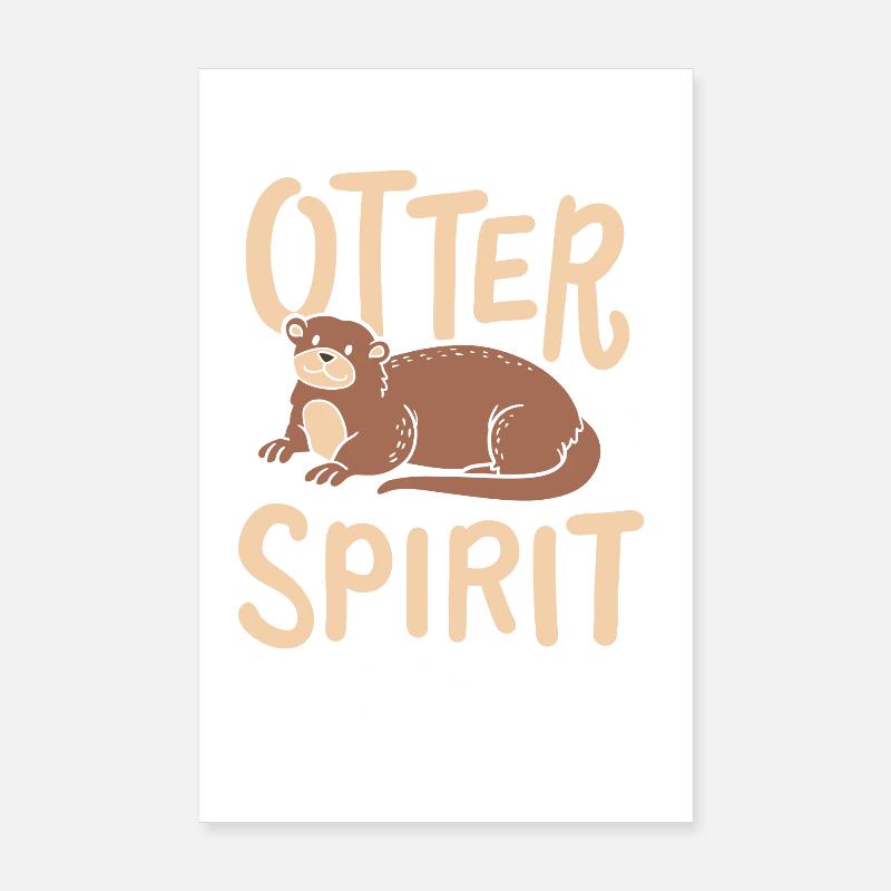 Loutre Poster 20 x 30 cm