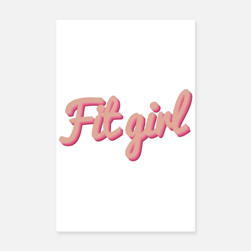 Fitgirl Rosa 3D Script Poster 20x30 cm