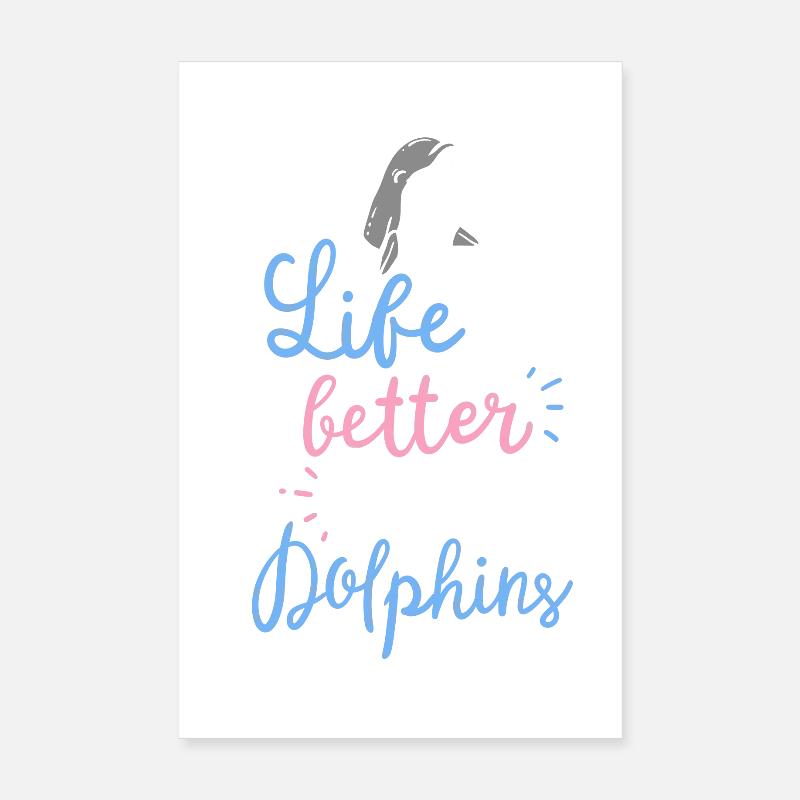 Delfin Poster 20x30 cm