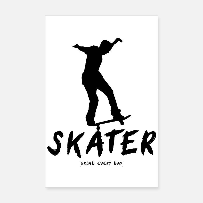 Patineur Grind Every Day Poster 20 x 30 cm