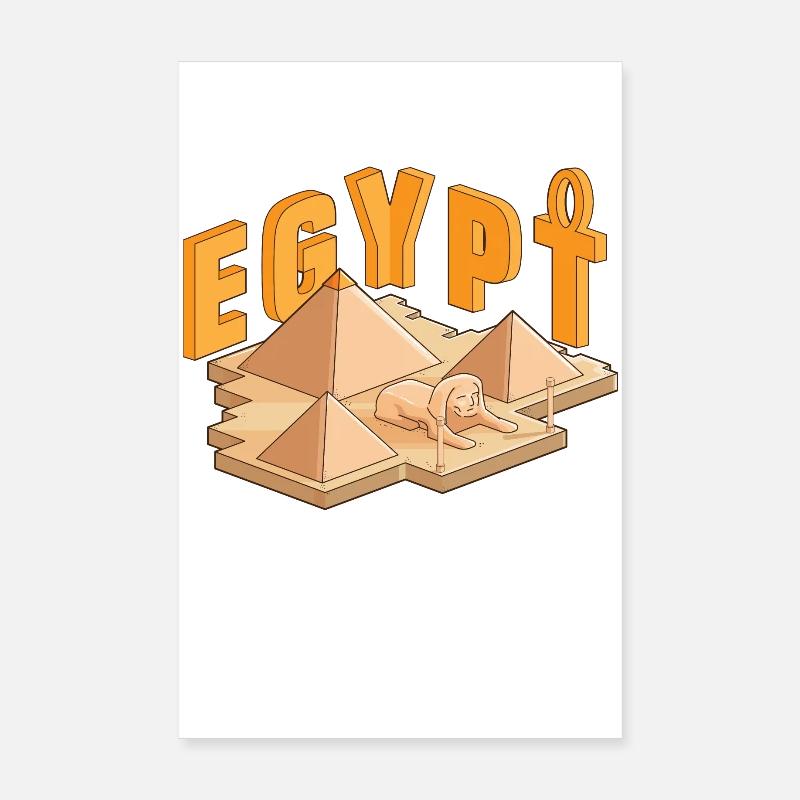Egypt Pyramids Poster 8" x 12" (20x30 cm)
