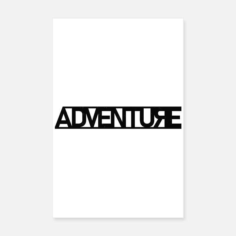 Explorateur d'aventure - Poster 20 x 30 cm - blanc