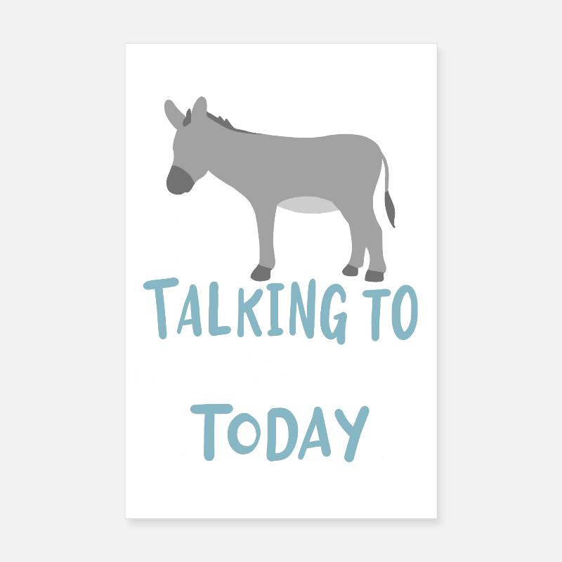 Esel Poster 20x30 cm