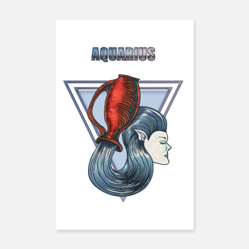 Wassermann Sternzeichen Poster 20x30 cm