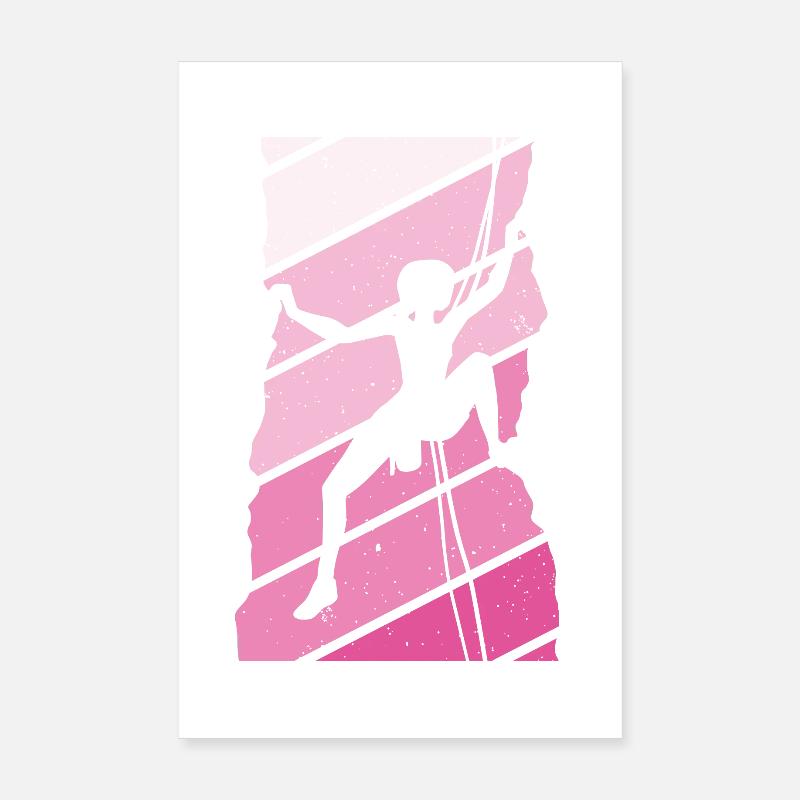 Climber Climbing Poster 8" x 12" (20x30 cm)
