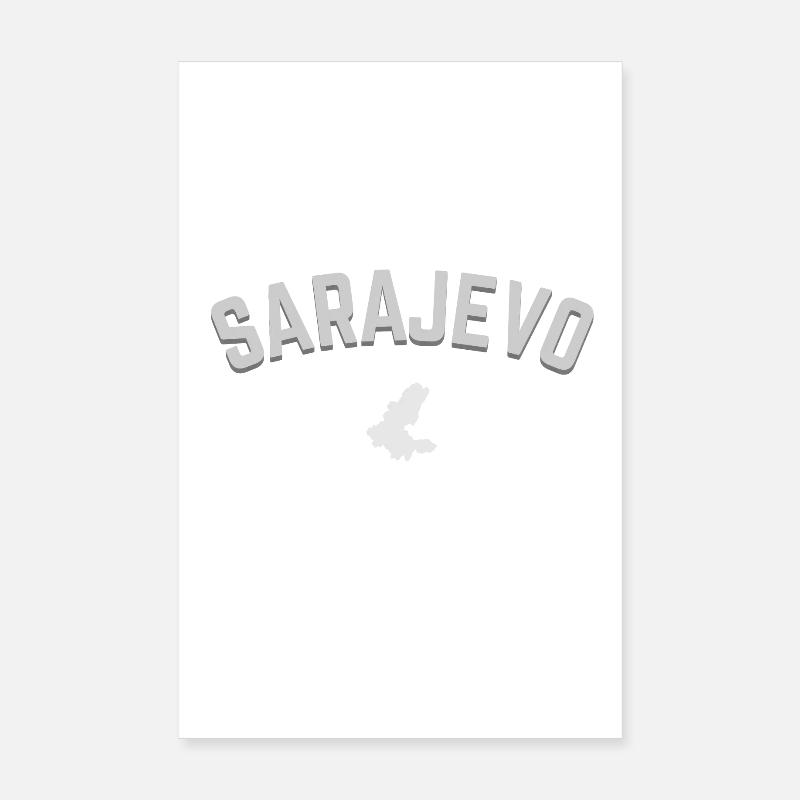 Sarajevo Bih Poster 8" x 12" (20x30 cm)