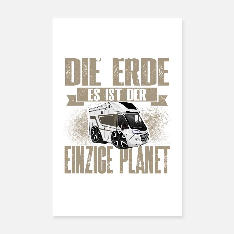 Campen Camping Wohnmobil Lustig Poster 20x30 cm