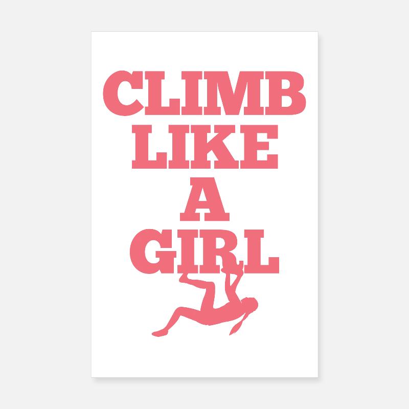 Klettern Bouldern Poster 20x30 cm