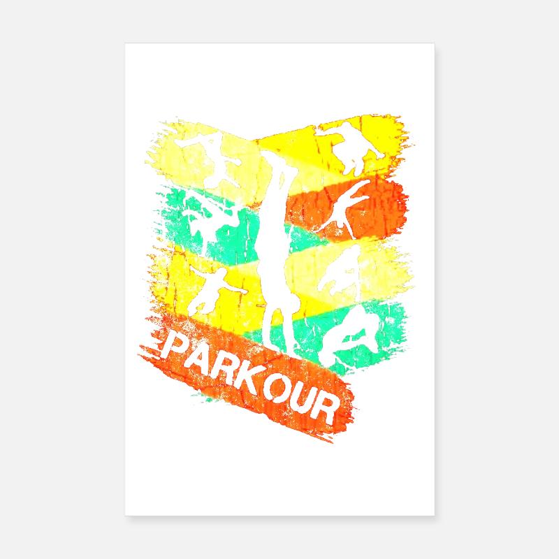 Parkour Freerunning Geschenkidee Poster 20x30 cm