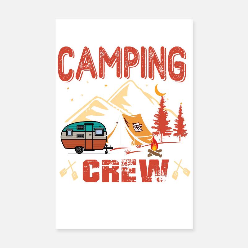 Camping crew Poster 8" x 12" (20x30 cm)