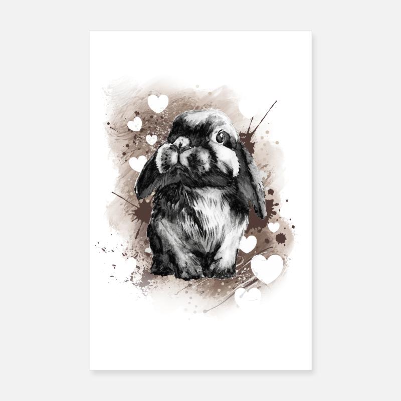 Lapin lapin Poster 20 x 30 cm