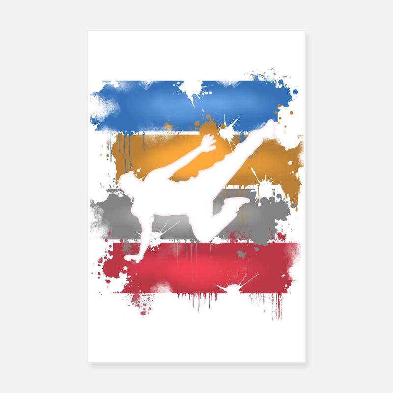 Breakdancing Poster 8" x 12" (20x30 cm)