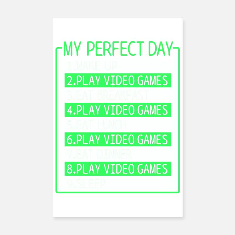 Video games Poster 8" x 12" (20x30 cm)