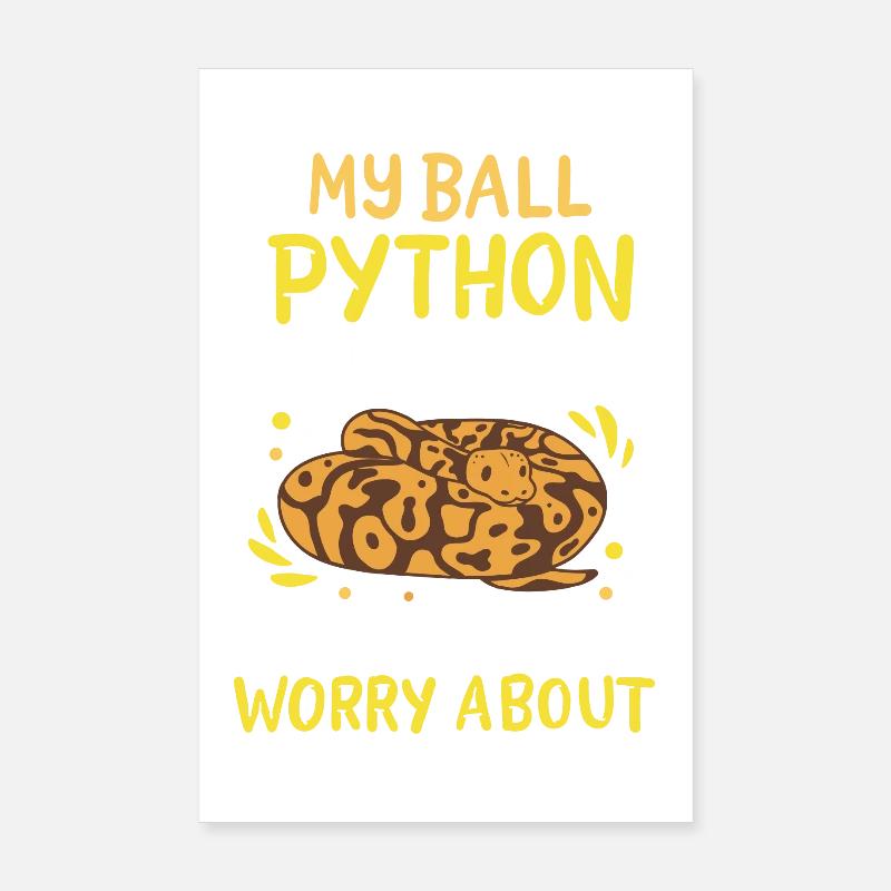 Boule Python Poster 20 x 30 cm
