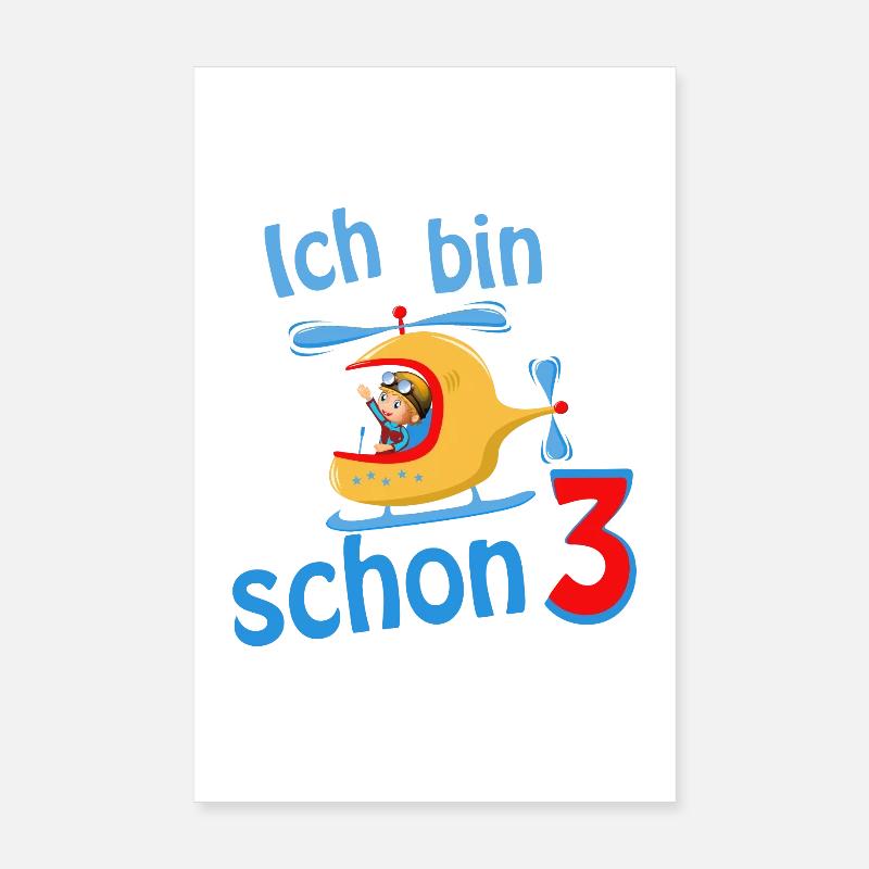ich bin schon 3 Poster 20x30 cm