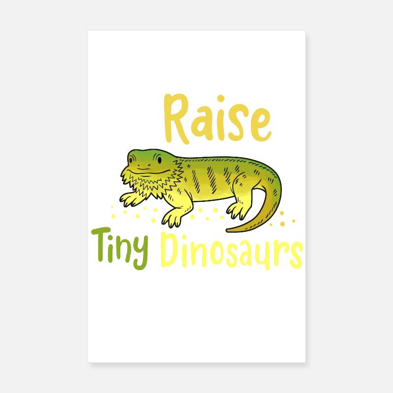 Bearded Dragon Lizard Reptiles Poster 8" x 12" (20x30 cm)