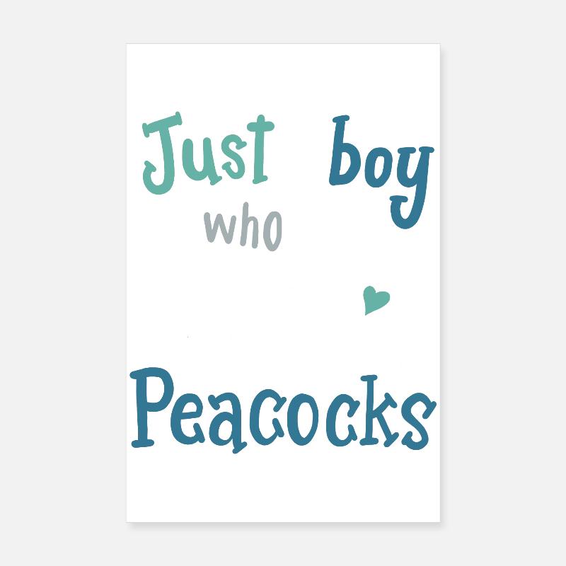 Peacocks birds peacock peacock lovers Poster 8" x 12" (20x30 cm)