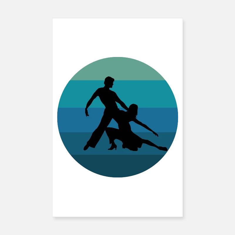 Latin danse couple salsa Poster 20 x 30 cm