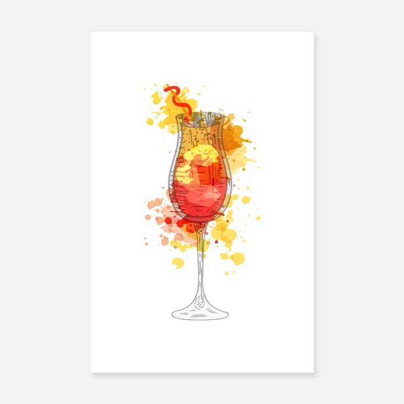 Aperolspritz Cocktail Poster 20 x 30 cm