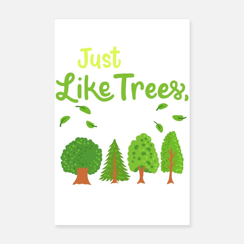 Trees Forest Poster 8" x 12" (20x30 cm)