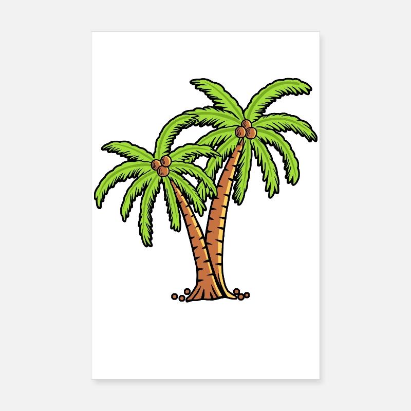 Palm trees Poster 8" x 12" (20x30 cm)