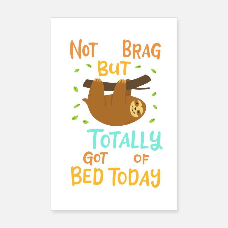 Sloth sloth lovers - Poster 8" x 12" (20x30 cm) - white