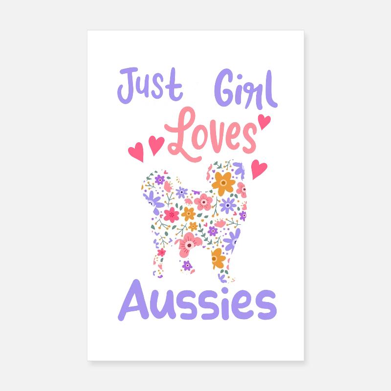 Australian Shepherd Poster 20x30 cm